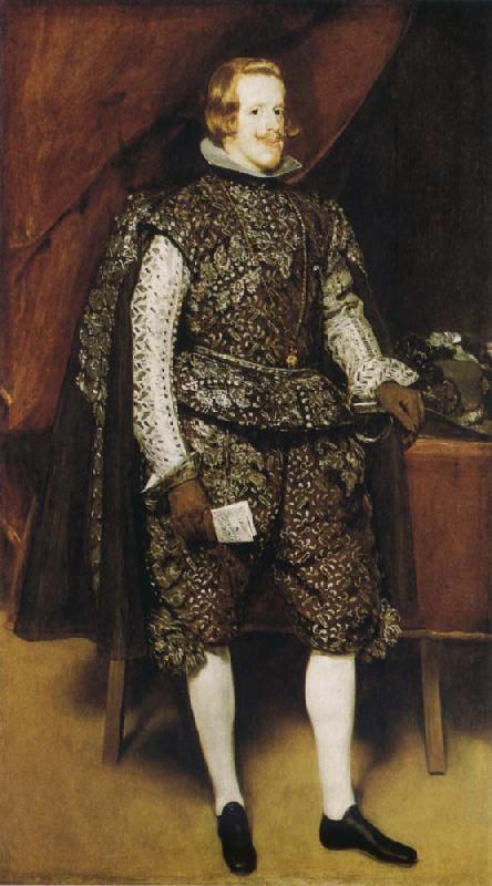 Diego Velazquez Portrait of Philip IV of Spain in Brwon and Silver Sweden oil painting art